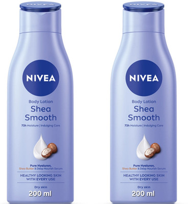 NIVEA SHEA SMOOTH BODY LOTION 200 ML ( PACK OF 2 )(400 ml)