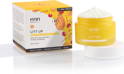 ENN LITT UP Ubtan Skin Brightening Day Cream With SPF 25 With Turmeric & Saffron(50 g)