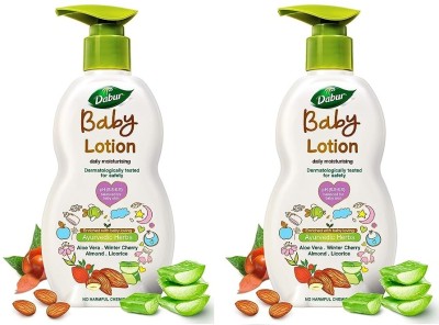 Dabur Baby Pk-2, 500ml Lotion Daily Moisturizer Dermatologically Tested(1000 ml)