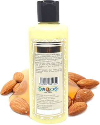 KHADI MEGHDOOT Honey Almond Body Lotion 210ml Pack of 1(210 ml)