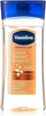 Vaseline Intensive Care Cocoa Radiant Body Gel Oil, 6.8 Ounce 200 ml(200 ml)