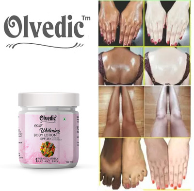 Olvedic Whitening Body Lotion SPF 35 + Moisturizer Fairness For Body(100 ml)