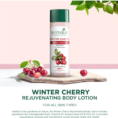 BIOTIQUE Winter Cherry Rejuvenating Body Lotion 190ml(190 ml)