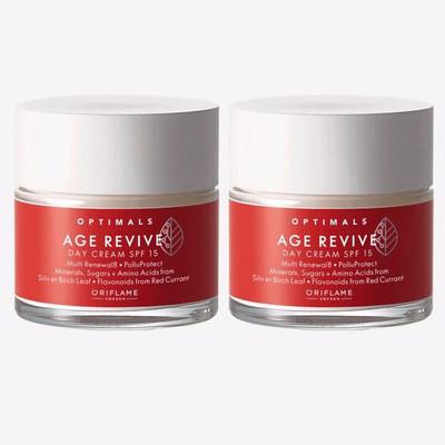 Oriflame OPTIMALS Age Revive Day Cream SPF 15 50 ml ( pack of 2 )(100 ml)