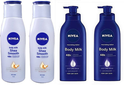 NIVEA Body Milk Shea Smooth_Nourishing Body Milk Lotion Deep(950 ml)