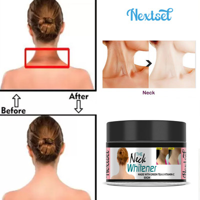NEXTSET Neck Back Whitening Cream Remove Fine Lines & Tanning, Lightens, Nourishes(50 g)(50 g)