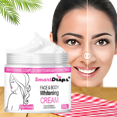 smartdrops Cream for Face & Body Glow Everyday Brightening | Leaves Skin Soft,Smooth &Clear(50 g)