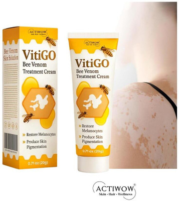 ACTIWOW Vitigo Bee Venom Cream for Dark Patch Diminishing cream Moisturizer(100 g)