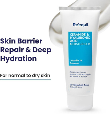 Re'equil CERAMIDE & HYALURONIC ACID MOISTURISER FOR NORMAL TO DRY SKIN(100 g)