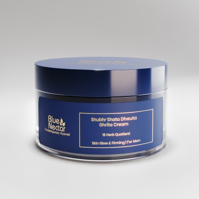 Blue Nectar Shata Dhauta Ghrita Natural Face Cream for Men for Skin Firming & Glowing Skin(50 g)