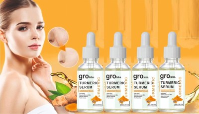 house of common Turmeric Face Serum Skin Brightening, Anti-Aging Face Serum (30ml) Pack of 4(120 ml)