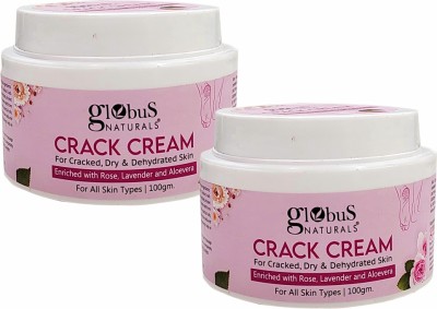 Globus Naturals Crack Cream Rose, Set of 2(200 g)