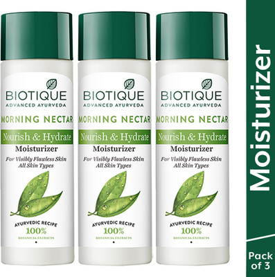 BIOTIQUE Morning Nectar Nourishing Lotion 570ml (190ml x 3)(570 ml)