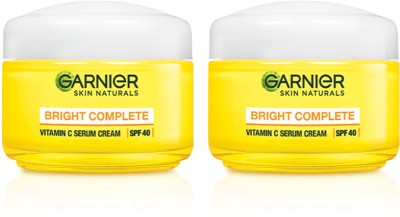 GARNIER Bright Complete Serum Cream SPF 40 45g (Pack of 2)(90 g)