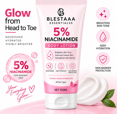 blestaaa essentialss 5% Niacinamide Lotion for Brighter-Looking Skin, Hydration and Daily Care(100 ml)