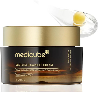 Medicube Deep Vitamin C Capsule Cream –Brightening & Anti-Aging Moisturizer for Glowing(55 g)
