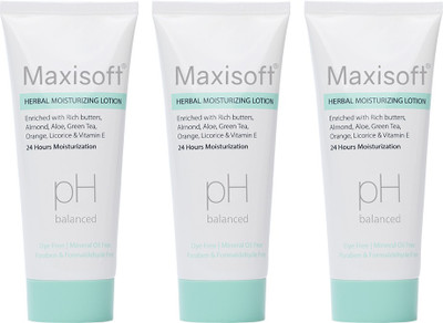 Maxisoft Herbal Moisturizing Lotion 100 ml |With Rose & Butters| Paraben Free(300)