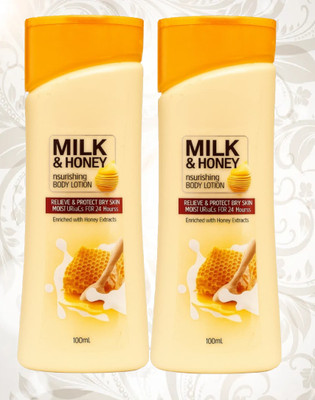 Fleeto Honey & Almond Body Lotion with Aloe and Vitamin Rich Blend R.T.C.-E4R(200 ml)