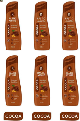 Rastic Assure Nourishing Coco Butter Body Lotion Pack of 6 Lid-203(600 ml)