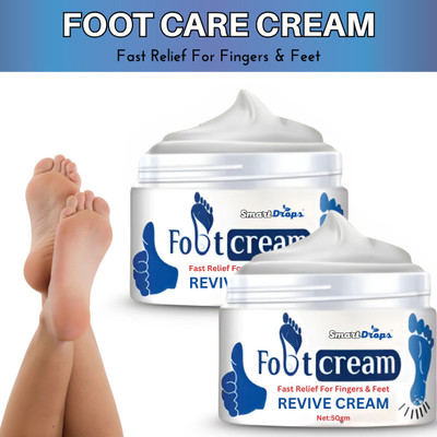 smartdrops Foot Care Cream | Lightweight Cream | Soft Texture Formula | Everyday Use(100 g)