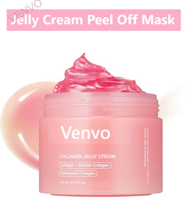 venvo Collagen Korean Beauty Mask | Peel Off Jar for Smooth Texture(50 ml)