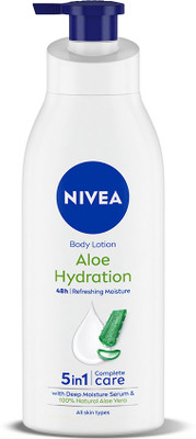 NIVEA Body Lotion, Aloe Hydration, with Aloe Vera, for Men & Women(400 ml)