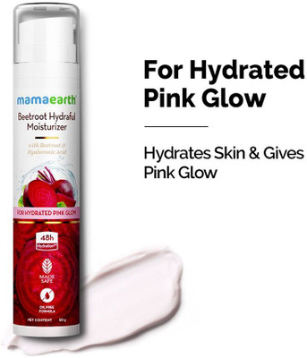 Mamaearth Beetroot Hydraful Moisturizer- Beetroot & Hyaluronic Acid For Hydrated Pink Glow(50 ml)