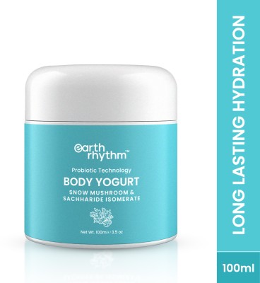 Earth Rhythm Snow Mushroom & Saccharide Isomerate Body Yogurt, Moisturizes Skin – 100ml(100 ml)