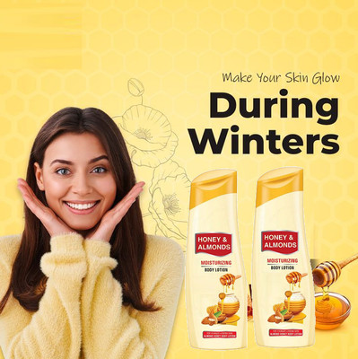 PERLENTE Smooth Skin Nourishing & Almonds With Honey Body Lotion(200 ml)