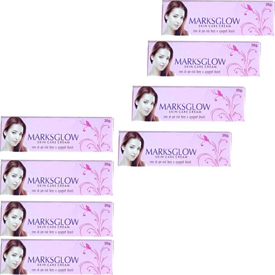 COSMORA MARKSGLOW SKIN CARE CREAM FOR GLOWING & BRIGHTNING SKIN PACK OF - 20g x 8(160 g)