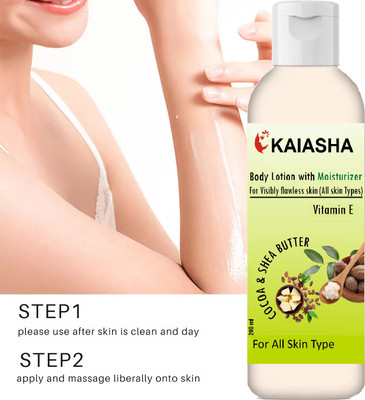 KAIASHA Best For All Skin Cocoa Butter & Shea Butter Moisturizing Lotion with Vitamin E(200 ml)