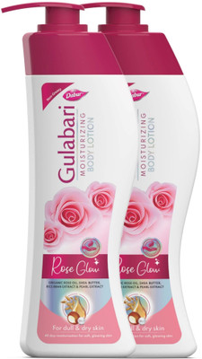 Dabur gulabari moisturizer body lotion (pack of 2)(400 ml)