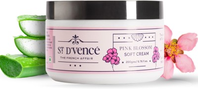 ST. D'VENCÉ Pink Blossom Soft Cream- 24hr of Intense Moisturization| Non Greasy| Lightweight(200 g)