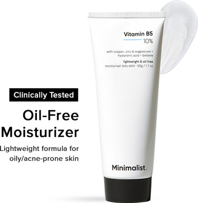 Minimalist 10% Vitamin B5 Oil Free Moisturizer for Men & Women | Face Cream for Oily Skin(50 g)