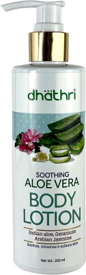 Dhathri Aloe Vera Body Lotion for Dry Skin|Soothing Aloe Vera Body Lotion for Men& Women(200 ml)