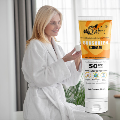 Riffway Sun Repair Sunscreen Cream \ Wrinkle Filler Deep Moisturizer for Acne Removal(50 g)