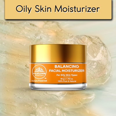 Wildflower essentials Oil Free Face Gel For Oily Skin Moisturizer Reduces Pigmentation & Glowing Skin(50 g)