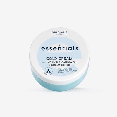 Oriflame Sweden Essentials Cold Cream with Vitamin E, Canola Oil & Cocoa Butter(75 ml)