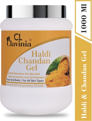 CLAVINIA Herbal Haldi Chandan Facial Gel 1000 Ml(1000 ml)