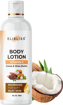 ELIBLISS Body Lotion for Dry Skin, Rose & Argan Oil with Advanced Cocoa(100 ml)