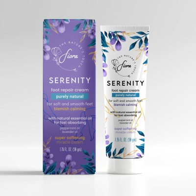 fiora Serenity Foot Repair Cream, Fast Relief for Dry, Cracked, Itchy Feet & Heels(50 g)