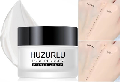 HUZURLU Primer for Face Makeup | Hydrating, Lightweight & Long- Lasting Primer  - 50 ml(WHITE)