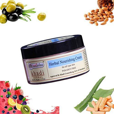 Khadi Rishikesh Herbal Nourshing Cream An enriched formula tomake the skin look refined and revitalized with an improved texture & tone (50 g)(50 g)