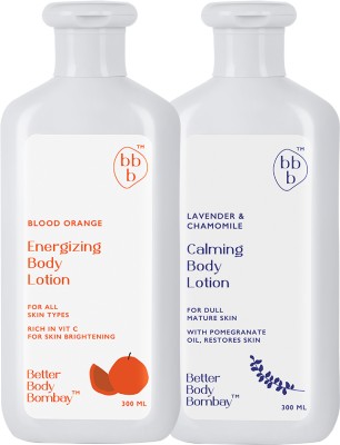 BBB - Better Body Bombay Body Lotion Combo | Lavender & Chamomile + Blood Orange(600 ml)