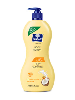Parachute Advansed Honey Soft Body Lotion, 100% Natural, Dry Skin Moisturizer, Silky Smooth Skin(600 ml)