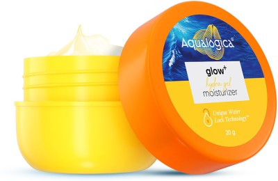 Aqualogica Glow+ Hydra Gel Moisturizer with Vitamin C & Papaya Non Sticky & Quick Absrobing(20 g)