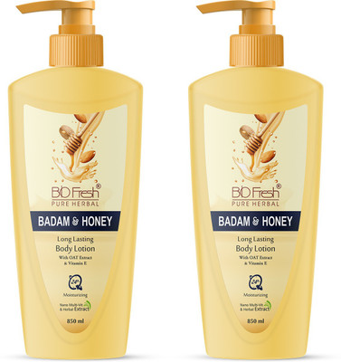 Biofresh Pure Herbal Badam & Honey Long Lasting Body Lotion with Oat Extract(1700 ml)