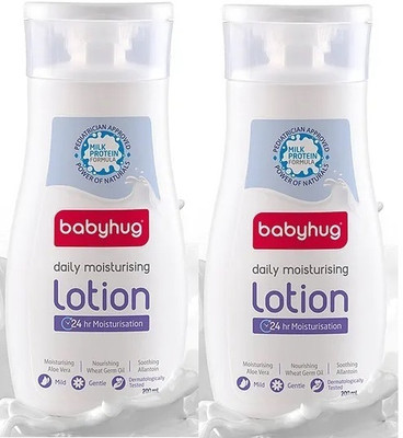babyhug Milk Protein Formula Daily Moisturising Baby Lotion - 200ml (Pack of 2)(400 ml)