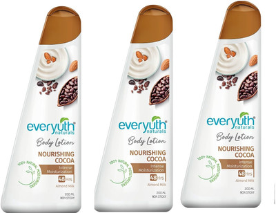 Everyuth Naturals nourishing cocoa with Almond Mlik body lotion(100 ml)