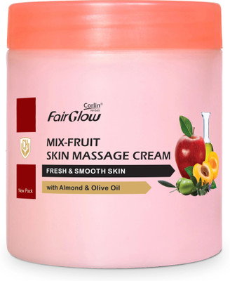 Corlin FairGlow Mix Fruit Skin Massage Cream | Ideal for Daily Use(800 g)